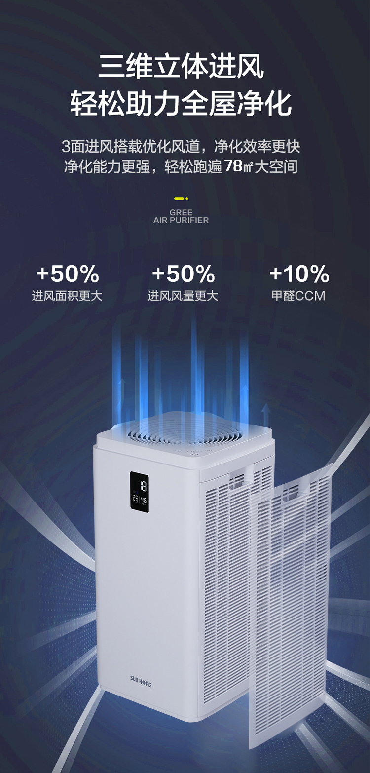 壹贰博网页版空气净化器KJ650F-S01